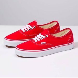 Red Vans (Authentic)